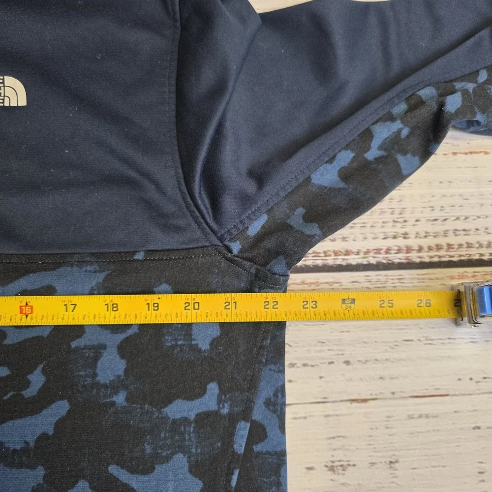 North Face Ventrix‎ Cinder Jacket 1/4 Zip Mens Large Blue Camo Pullover Fleece
